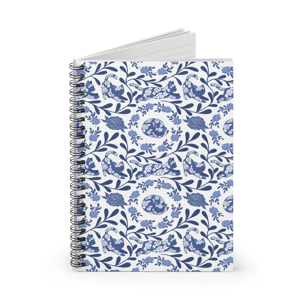 Kitty Fine China Ruled Spiral Notebook