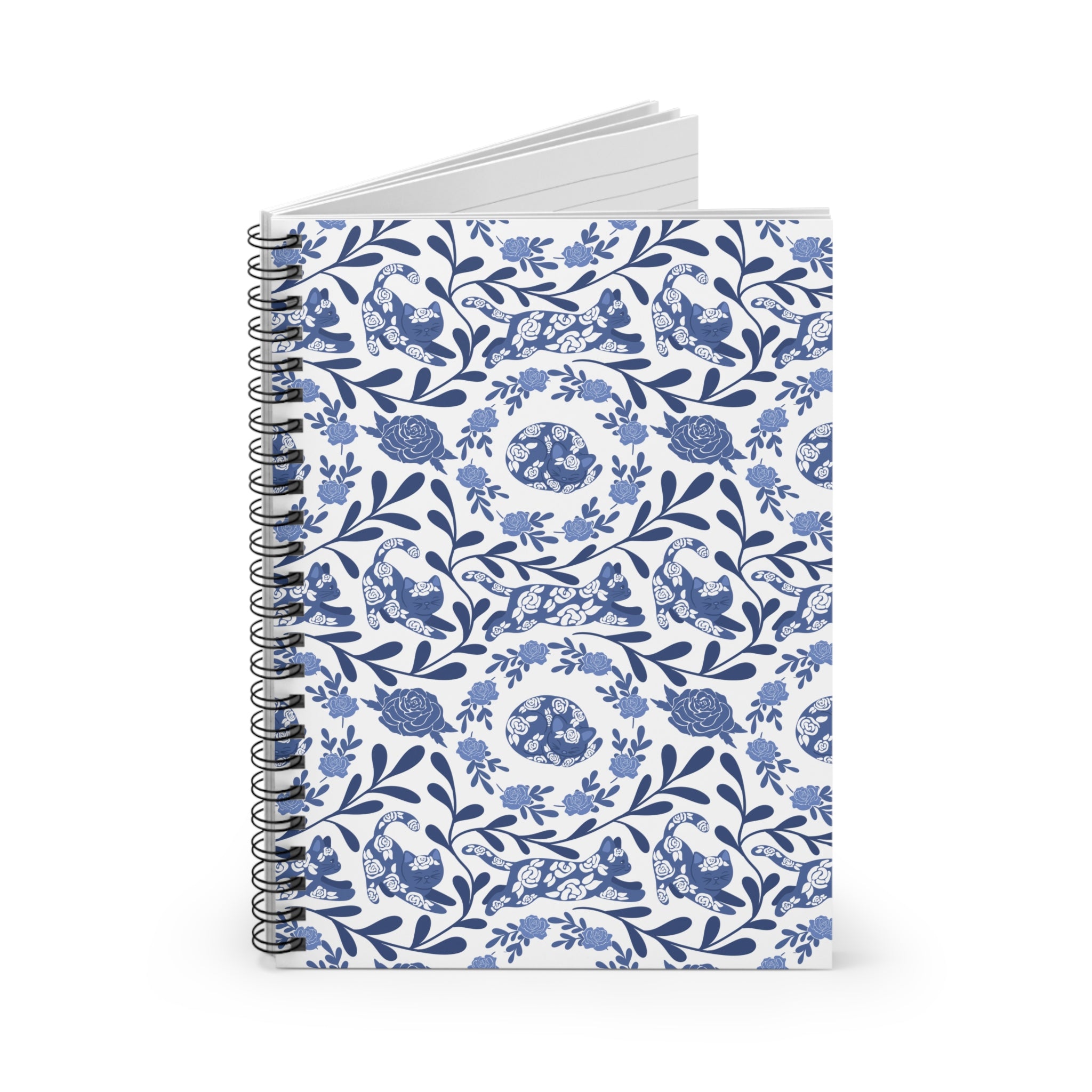 Kitty Fine China Ruled Spiral Notebook