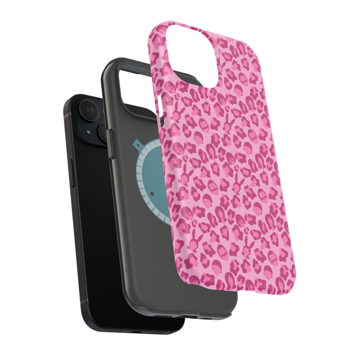 Pink Leopard Print Belchers Phone Case – Magnetic Impact-Resistant