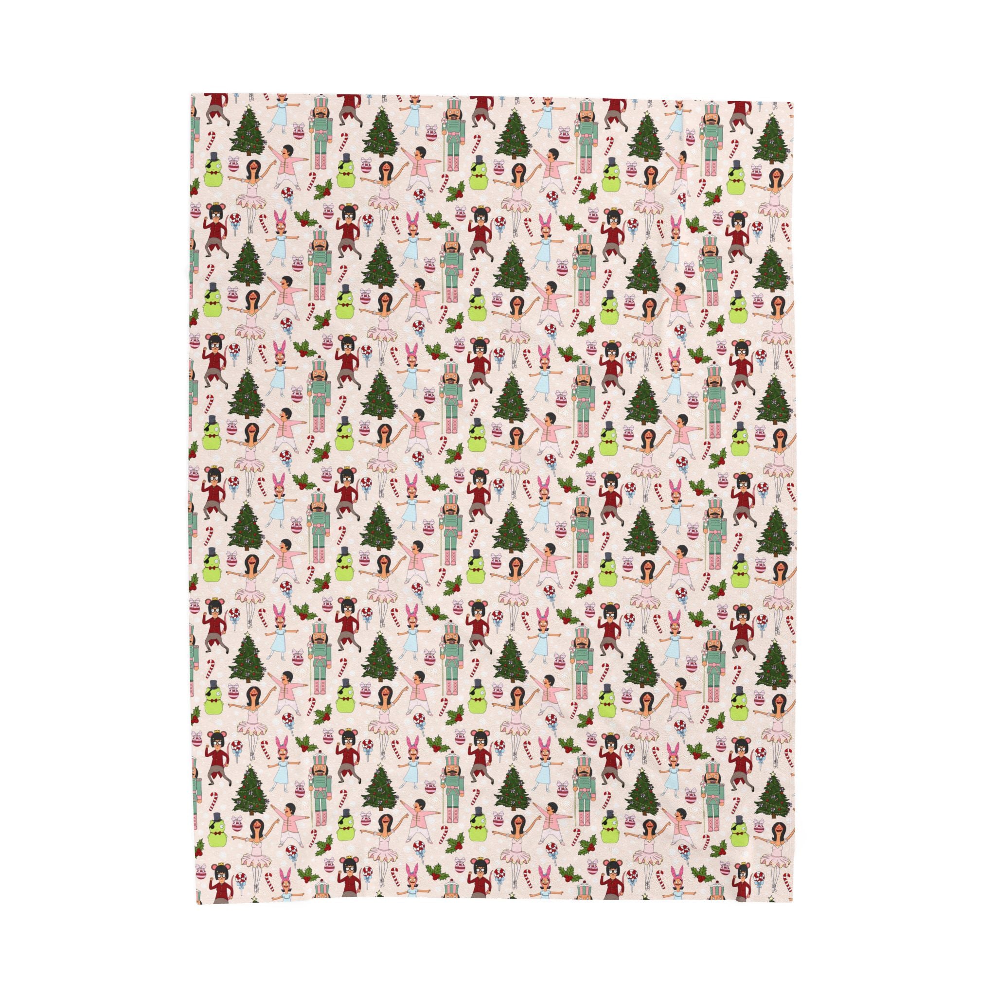 The Nutcracker Belchers Holiday Velveteen Blanket