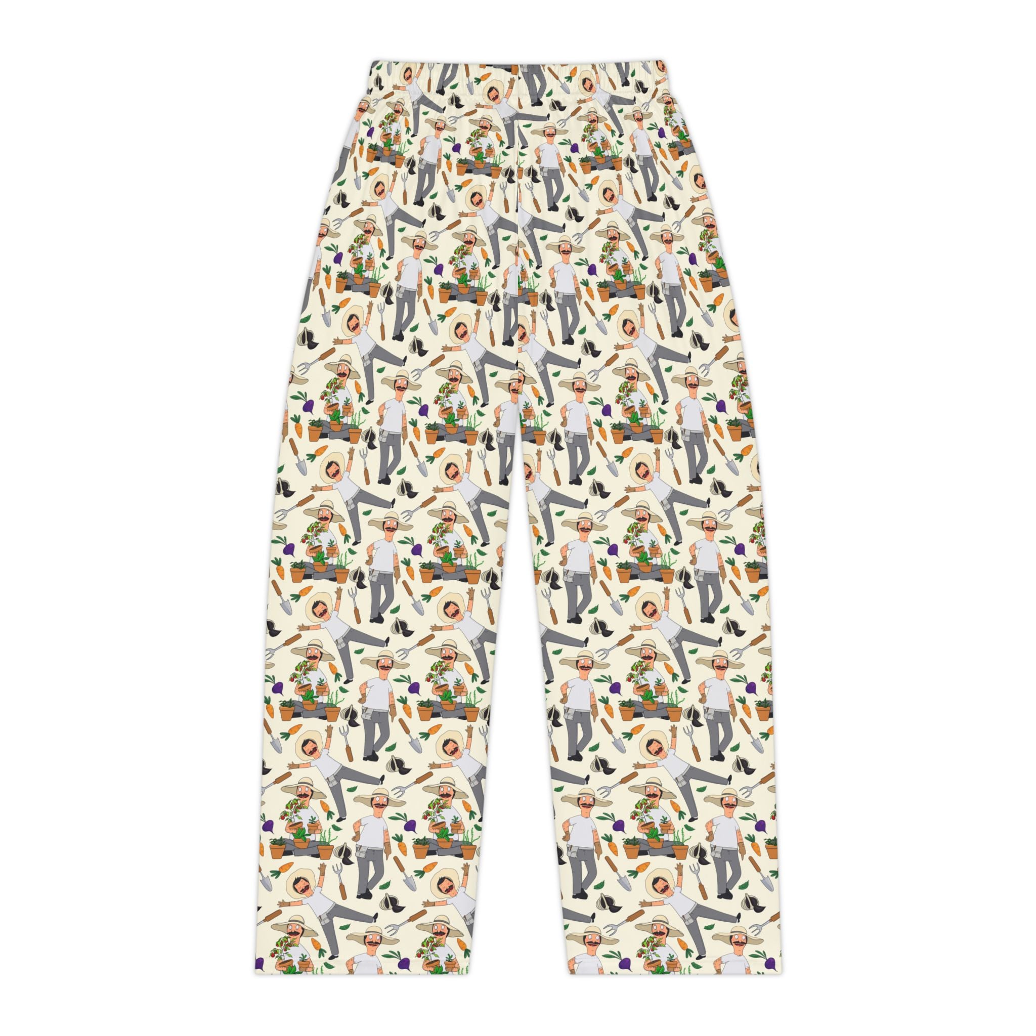 Women's Pajama Pants - Retro Self-Care & Coffee Pattern All-Over Print