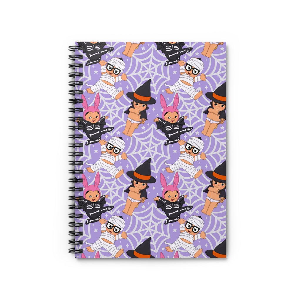 Halloween Belcher Babies Kewpie Inspired Ruled Spiral Notebook