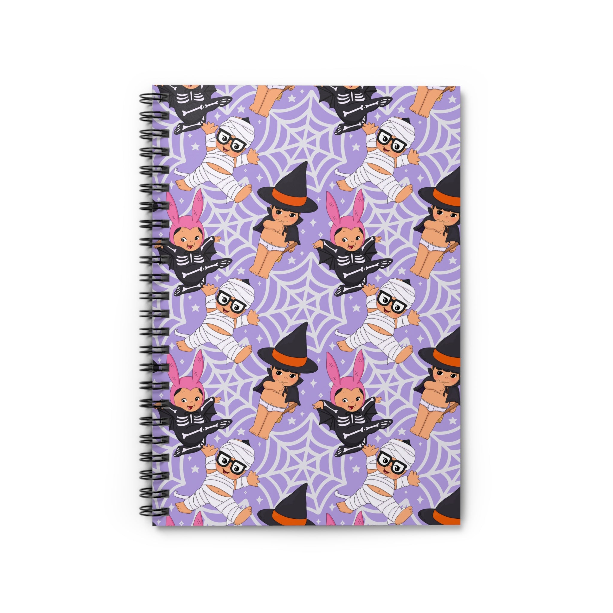 Halloween Belcher Babies Kewpie Inspired Ruled Spiral Notebook