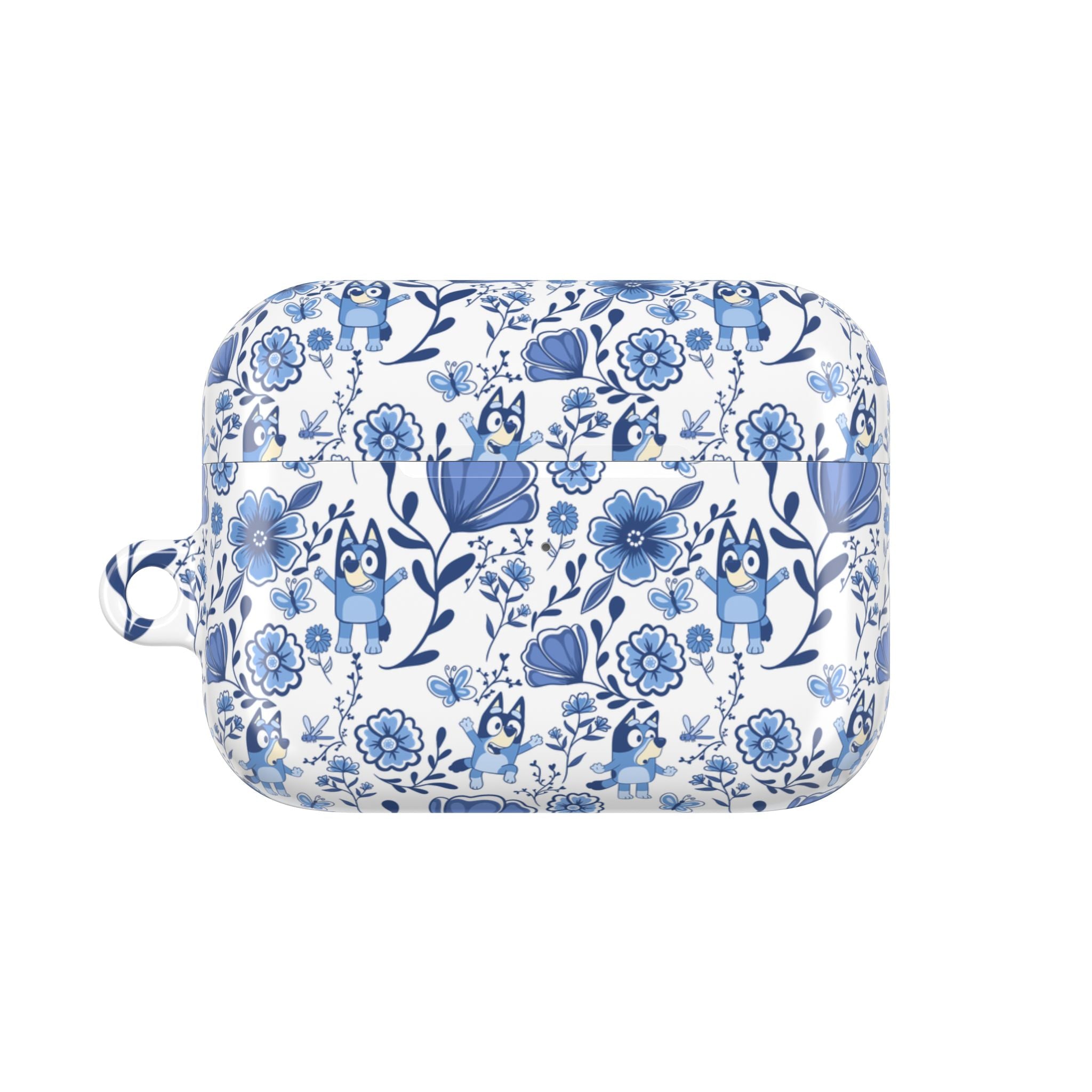 Blue Heeler Dog Charming Floral AirPod Case