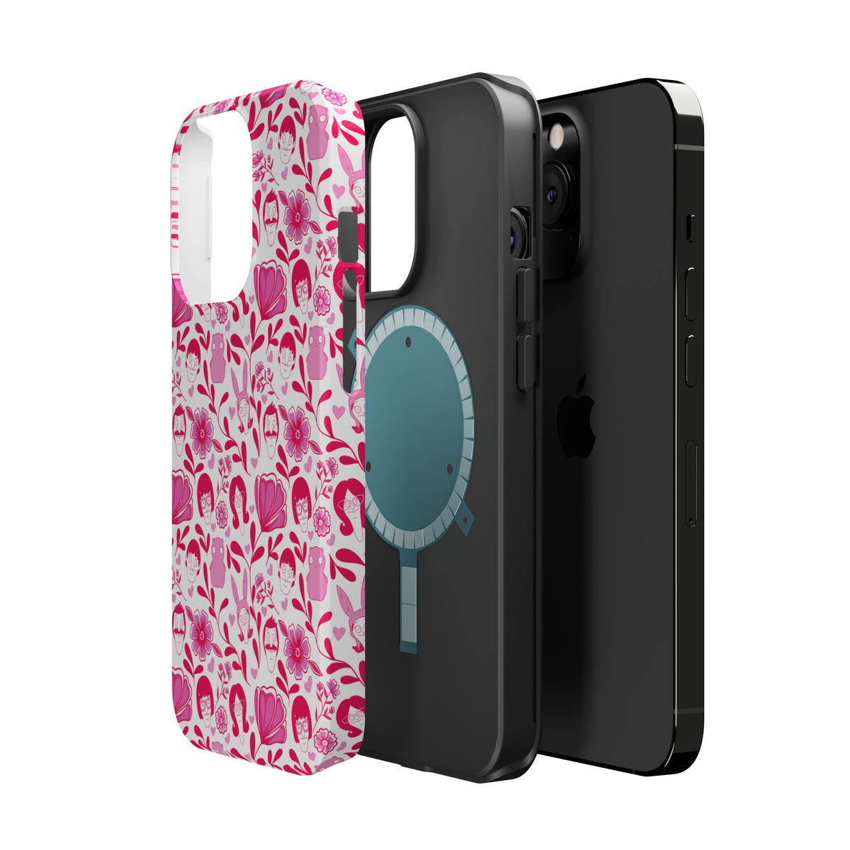 Belcher's Fine China iPhone Case V1 Pink – Magnetic Impact-Resistant