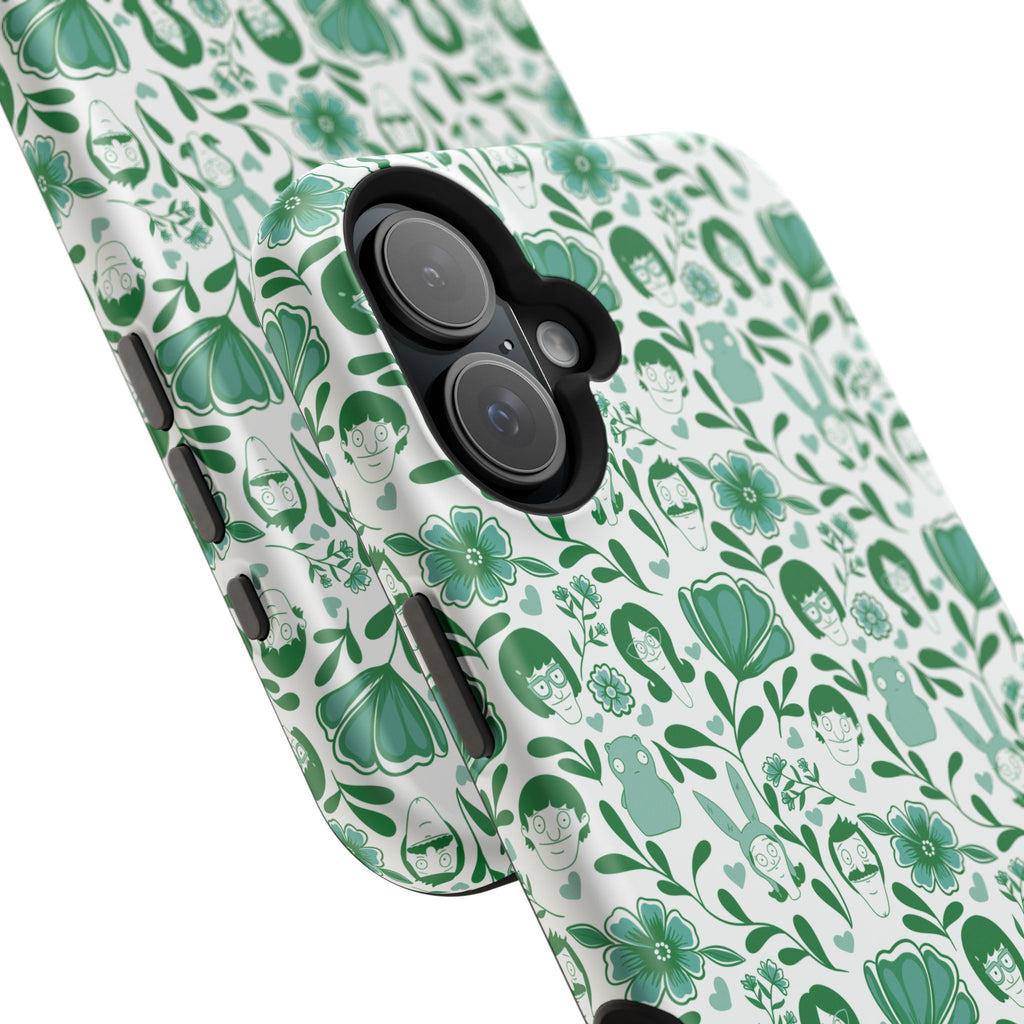 Belcher's Fine China iPhone Case V1 Green – Magnetic Impact-Resistant