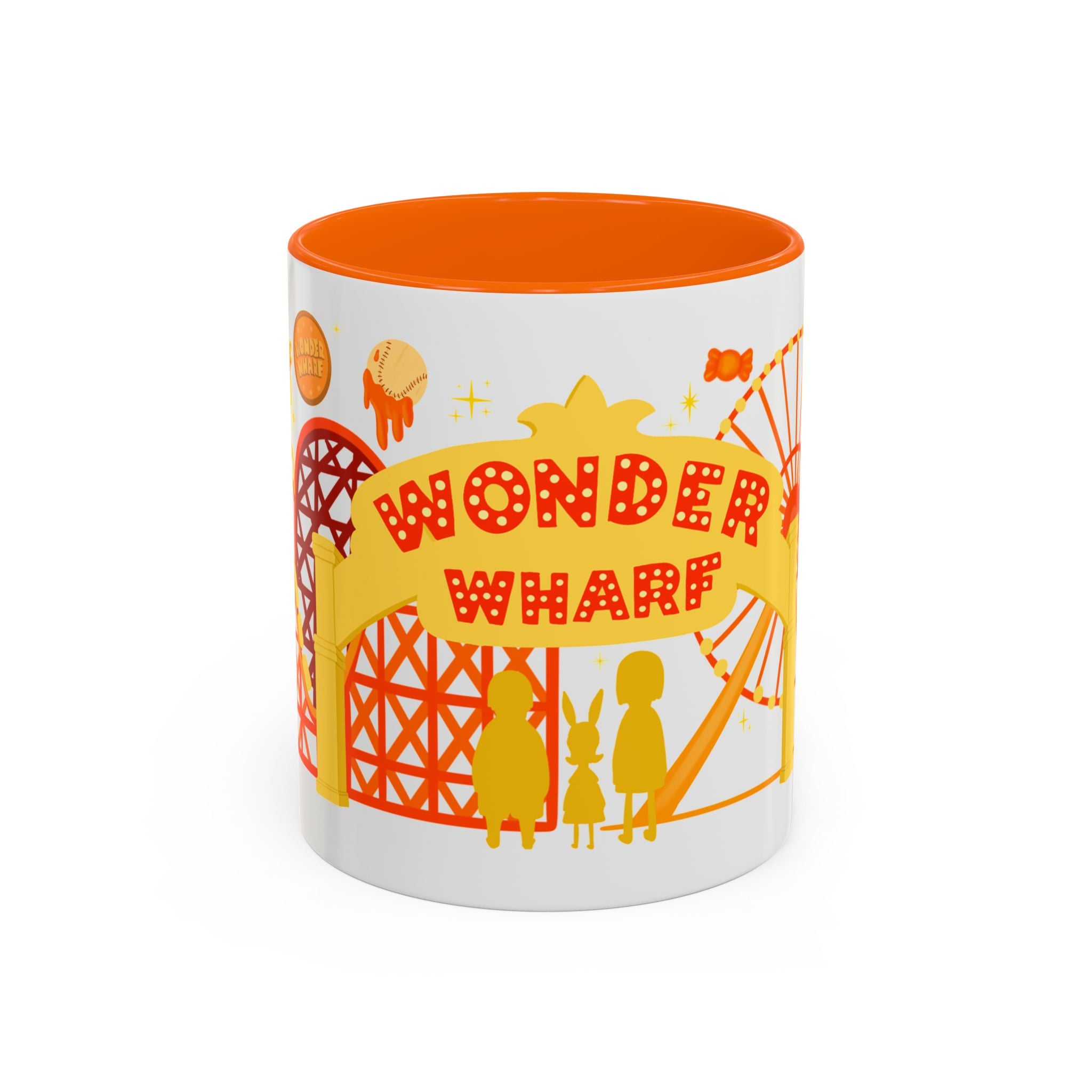 Wonder Wharf Accent Coffee Mug (11, 15oz) (RED VERSION)