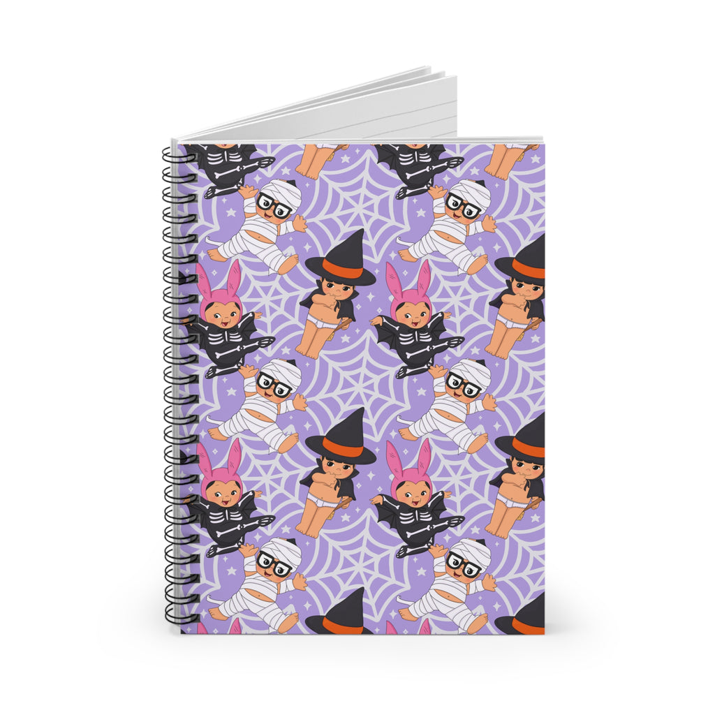 Halloween Belcher Babies Kewpie Inspired Ruled Spiral Notebook