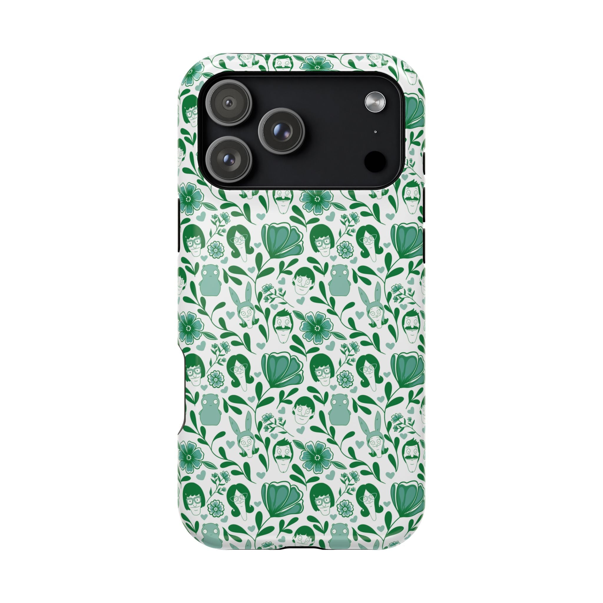 Belcher's Fine China iPhone Case V1 Green – Magnetic Impact-Resistant