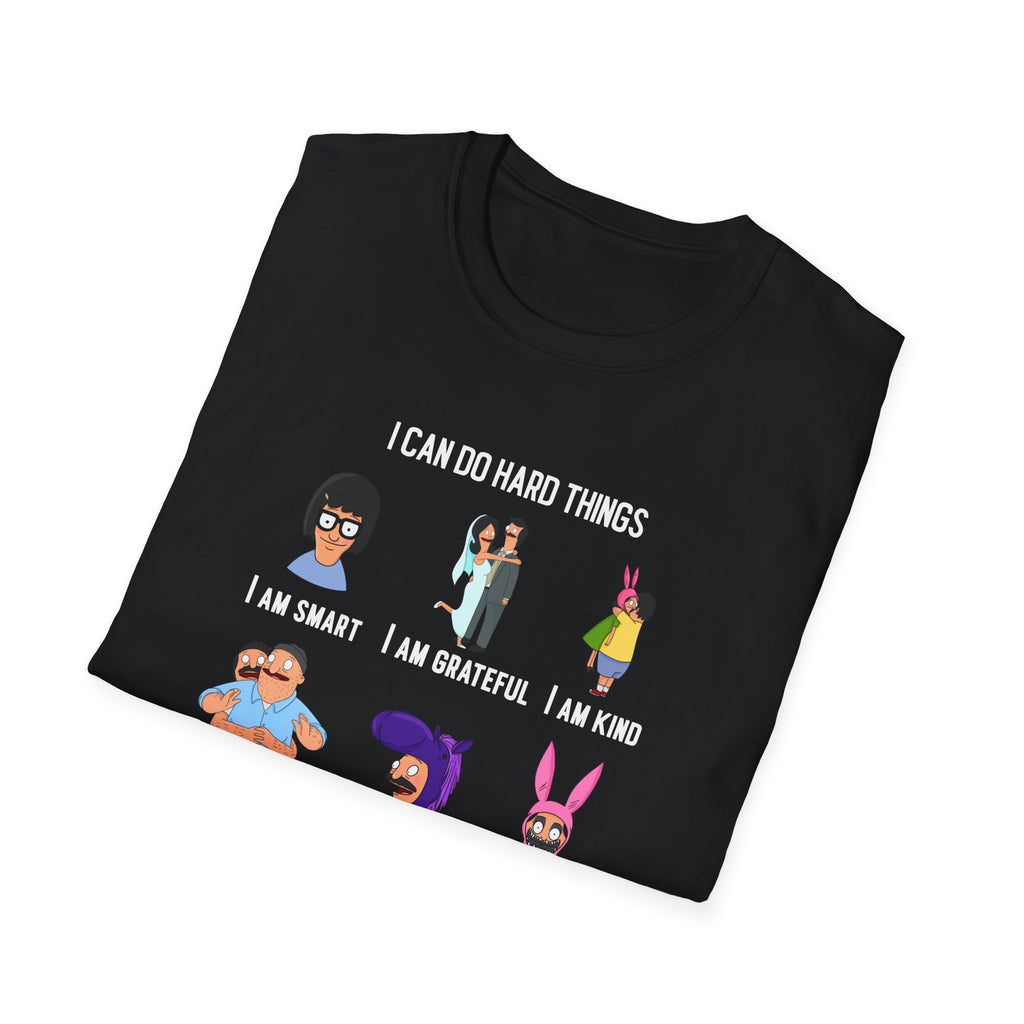 Bob's Burgers Inspired I Can Do Hard Things Unisex Softstyle T-Shirt