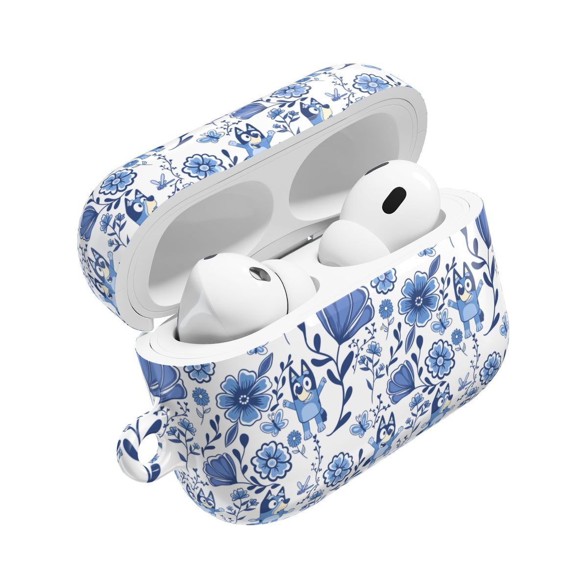 Blue Heeler Dog Charming Floral AirPod Case