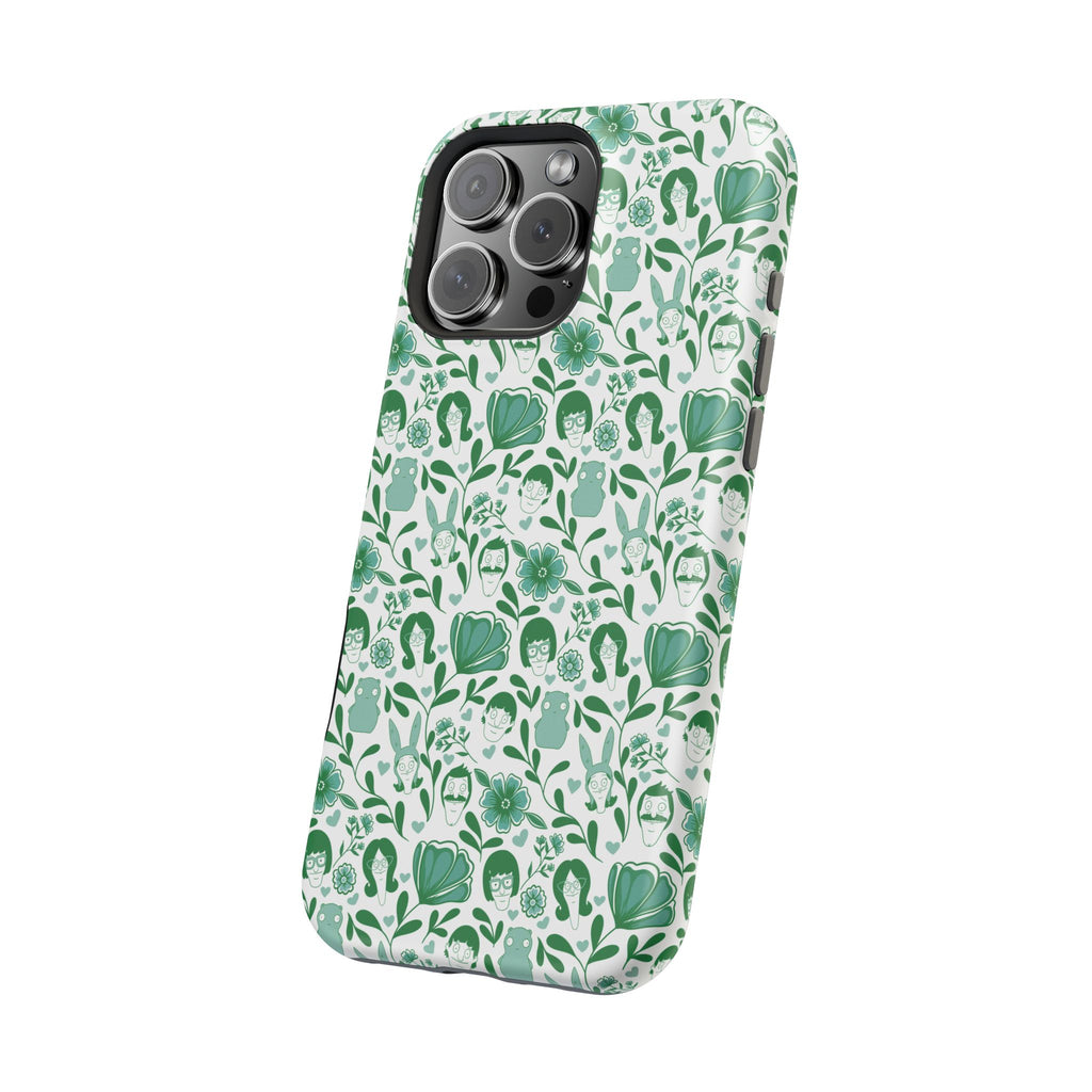 Belcher's Fine China iPhone Case V1 Green – Magnetic Impact-Resistant