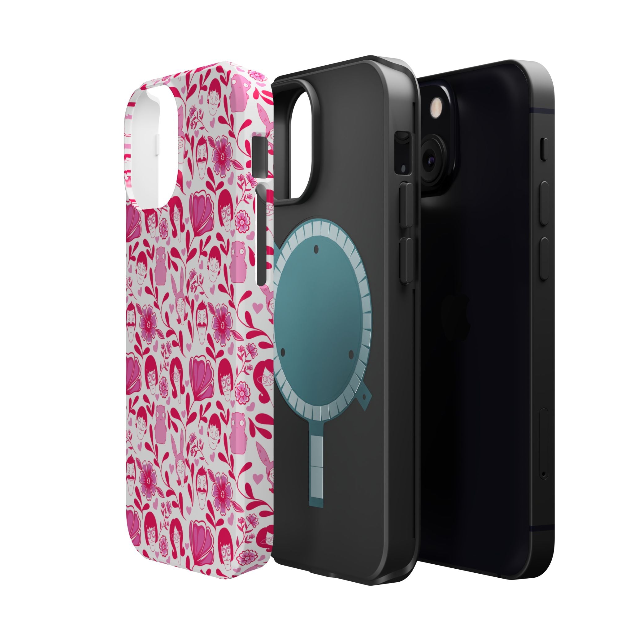 Belcher's Fine China iPhone Case V1 Pink – Magnetic Impact-Resistant