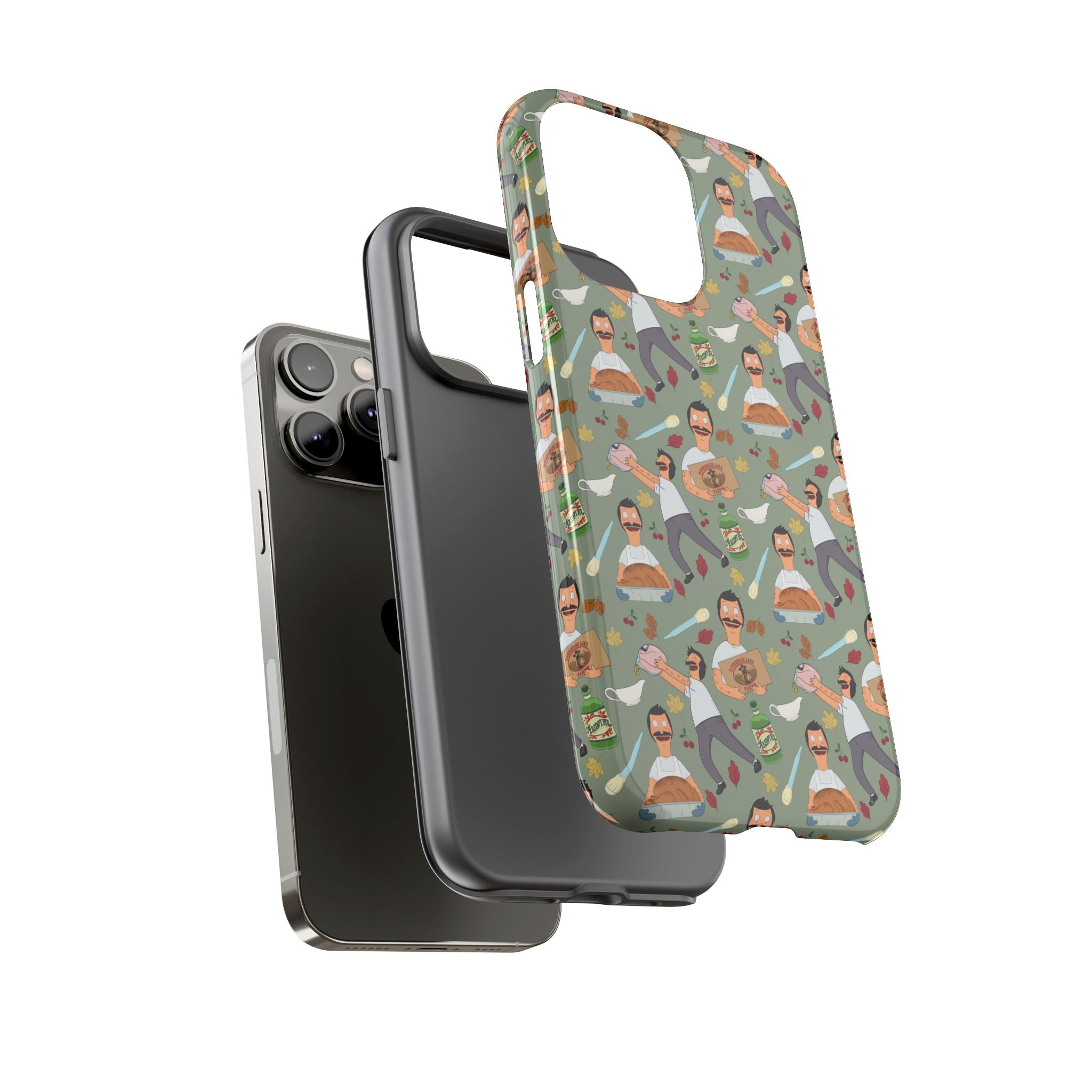 Bob's Burgers Inspired Thanksgiving Bob V1 Tough Case for iPhone, Samsung, and Google Phones