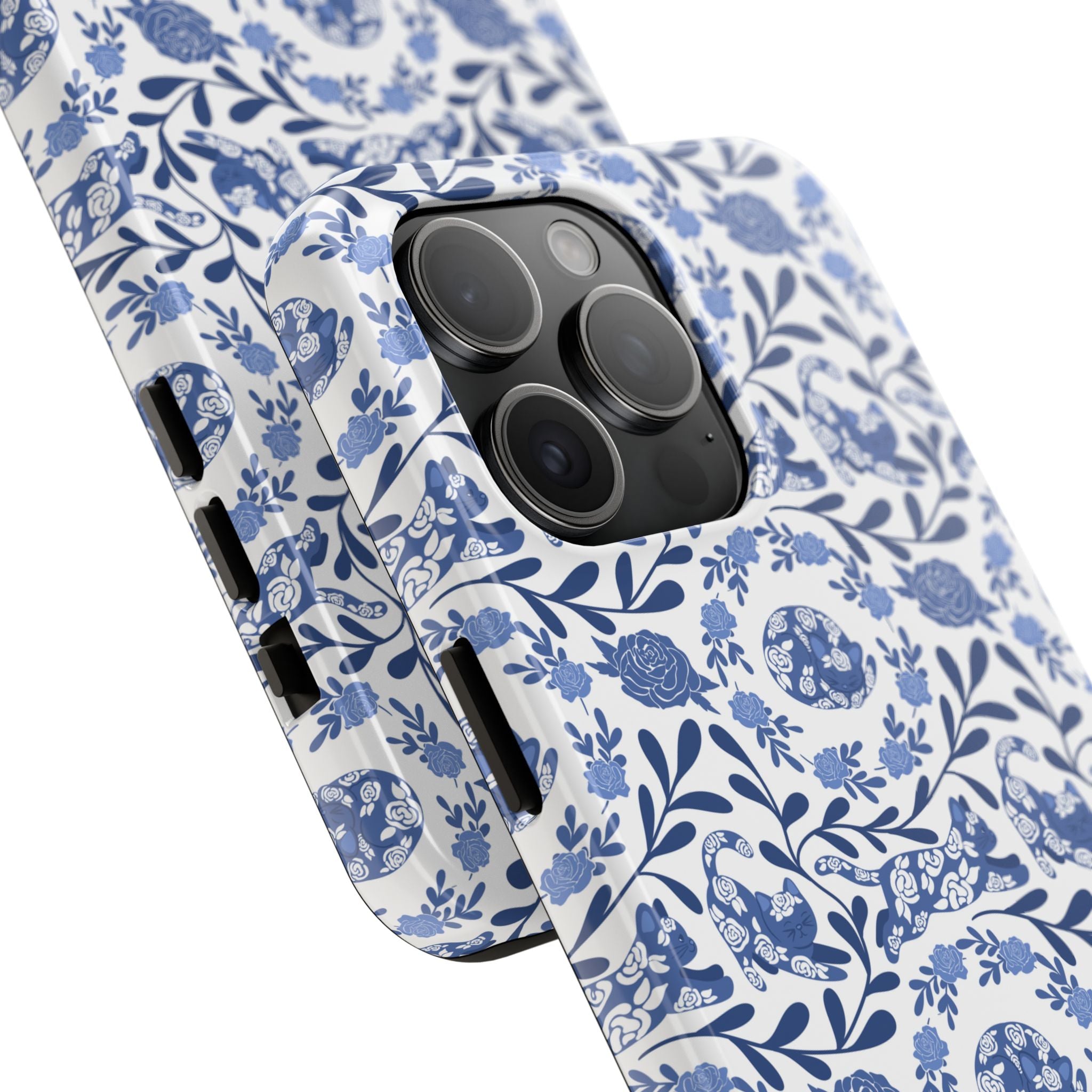 Kitty Fine China Tough Phone Case (iPhone, Samsung) Not MagSafe!