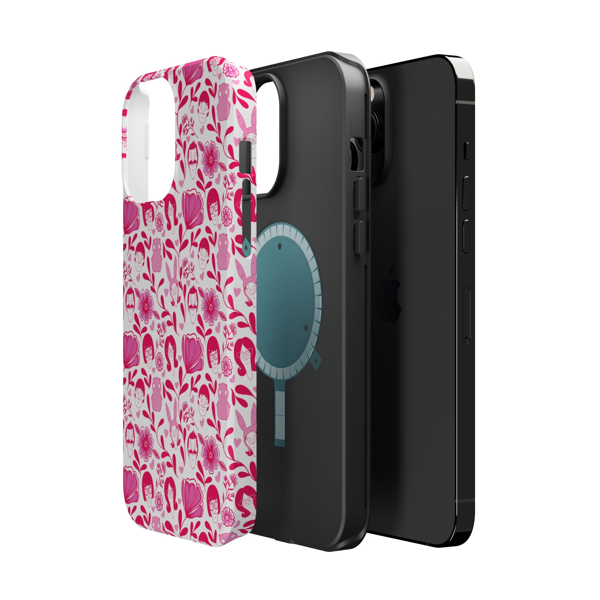 Belcher's Fine China iPhone Case V1 Pink – Magnetic Impact-Resistant