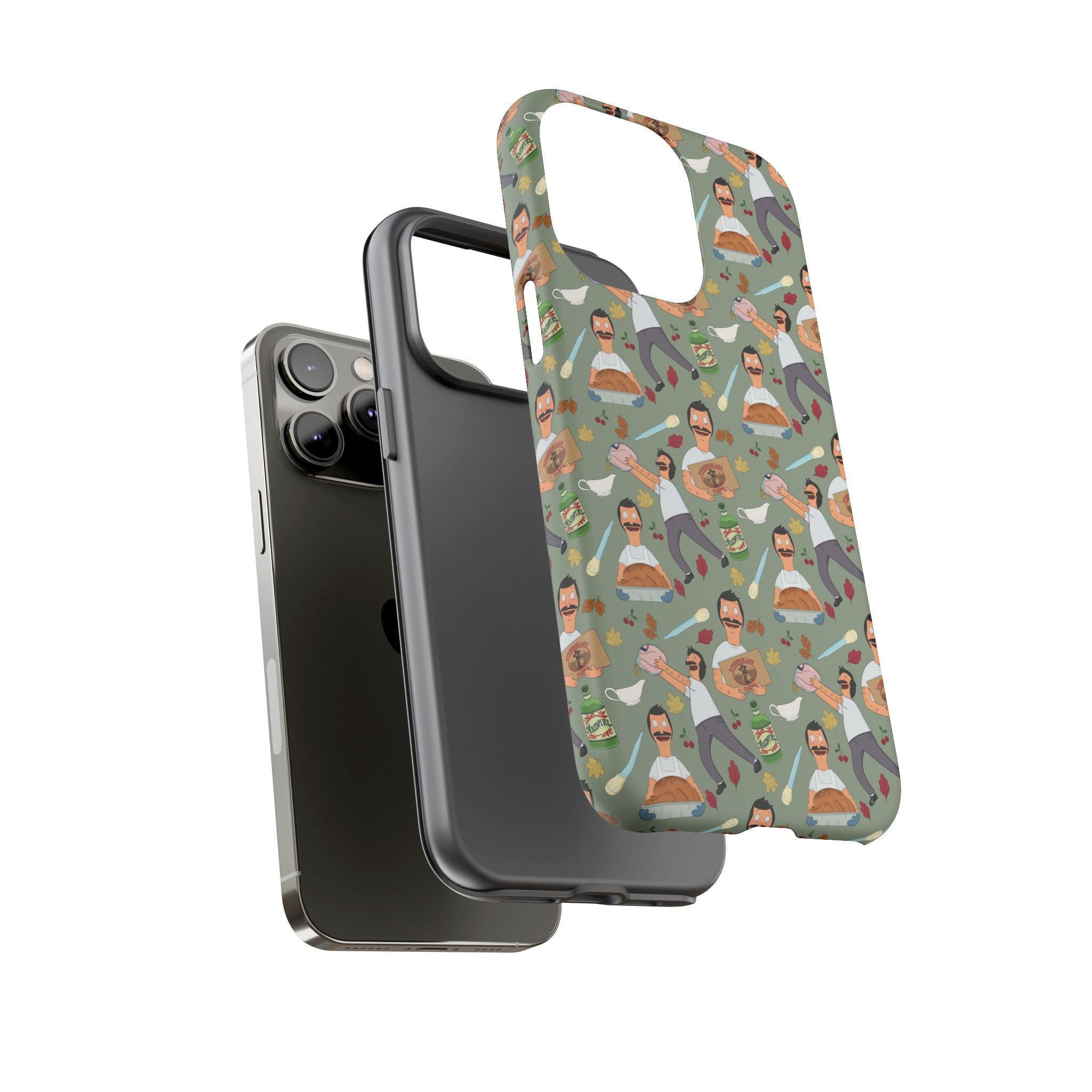 Bob's Burgers Inspired Thanksgiving Bob V1 Tough Case for iPhone, Samsung, and Google Phones