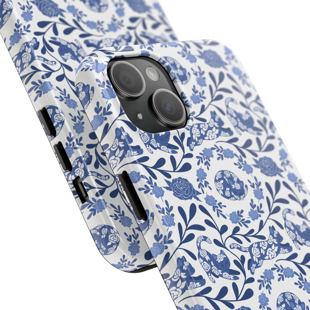 Kitty Fine China Tough Phone Case (iPhone, Samsung) Not MagSafe!