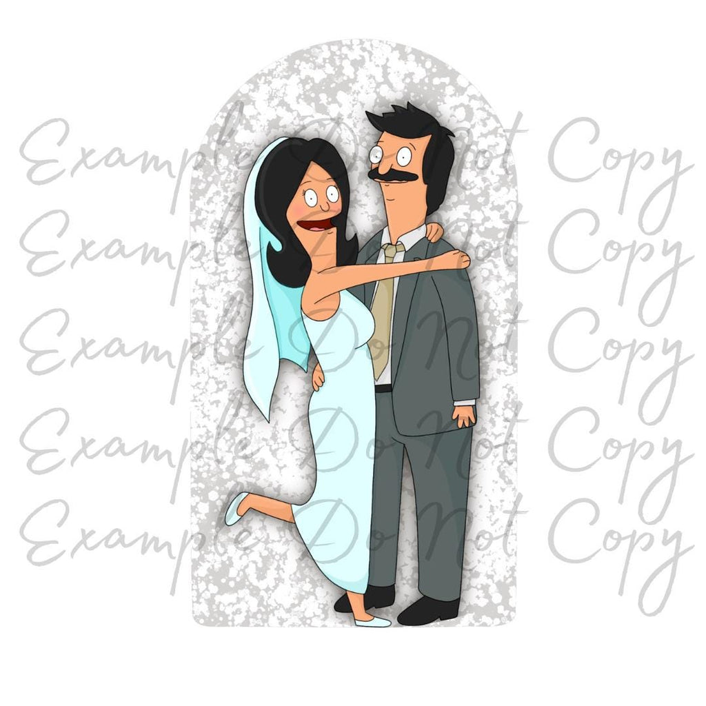 Bob’s Burgers Inspired Wedding/Anniversary Cake Topper