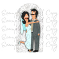 Bob’s Burgers Inspired Wedding/Anniversary Cake Topper