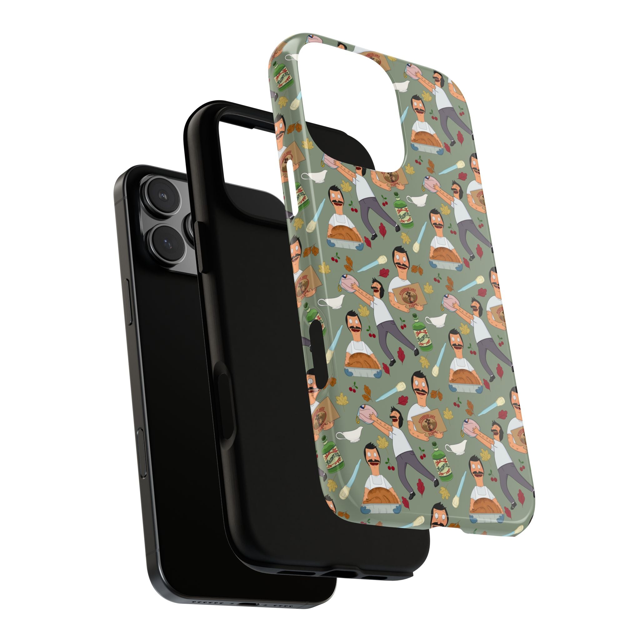 Bob's Burgers Inspired Thanksgiving Bob V1 Tough Case for iPhone, Samsung, and Google Phones