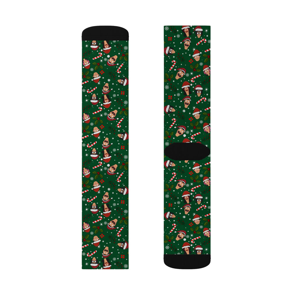 A Very Belcher Christmas Socks (Green)