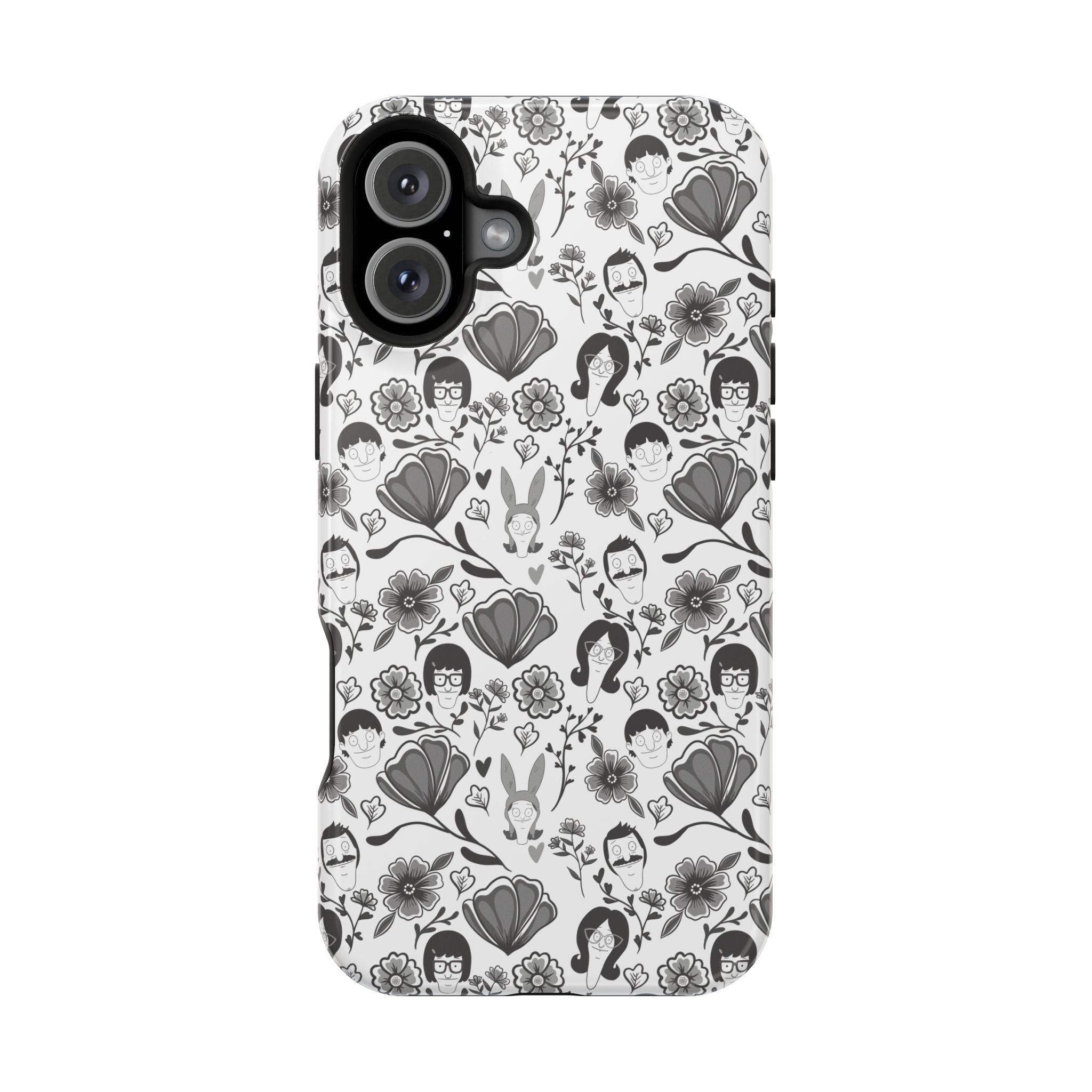 Belcher's Fine China iPhone Case V1 Monochrome – Magnetic Impact-Resistant