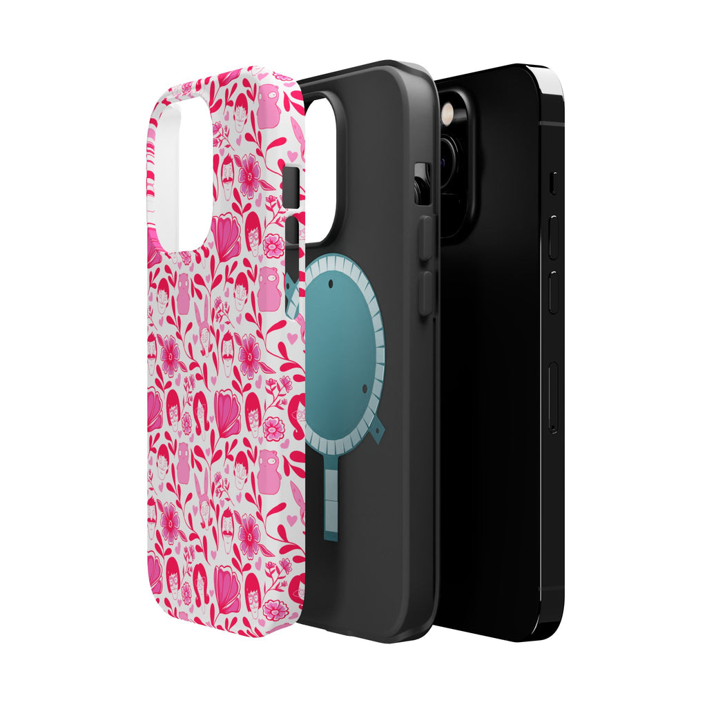Belcher's Fine China iPhone Case V1 Pink – Magnetic Impact-Resistant