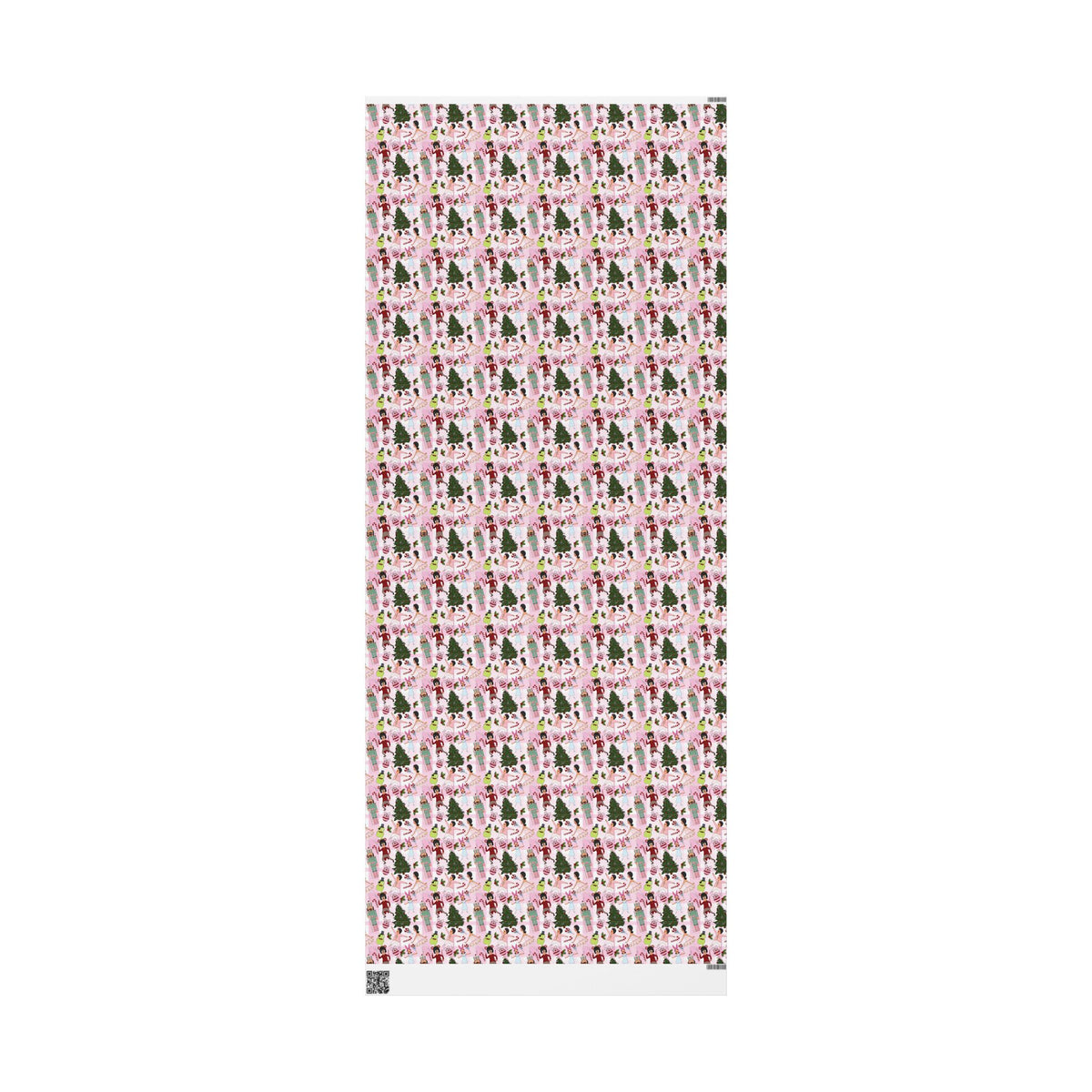 Belcher's Nutcracker Pink Plaid Gift Wrap