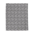 Snow Leopard Print Belchers Plush Blanket