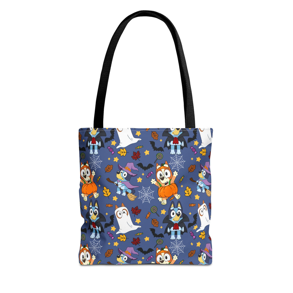Blue Dog and Fam Trick or Treat Tote Bag