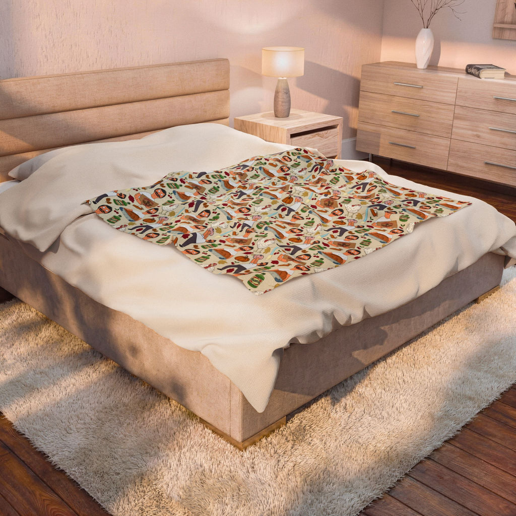 Thanksgiving with Bob V2 Cozy Plush Blanket