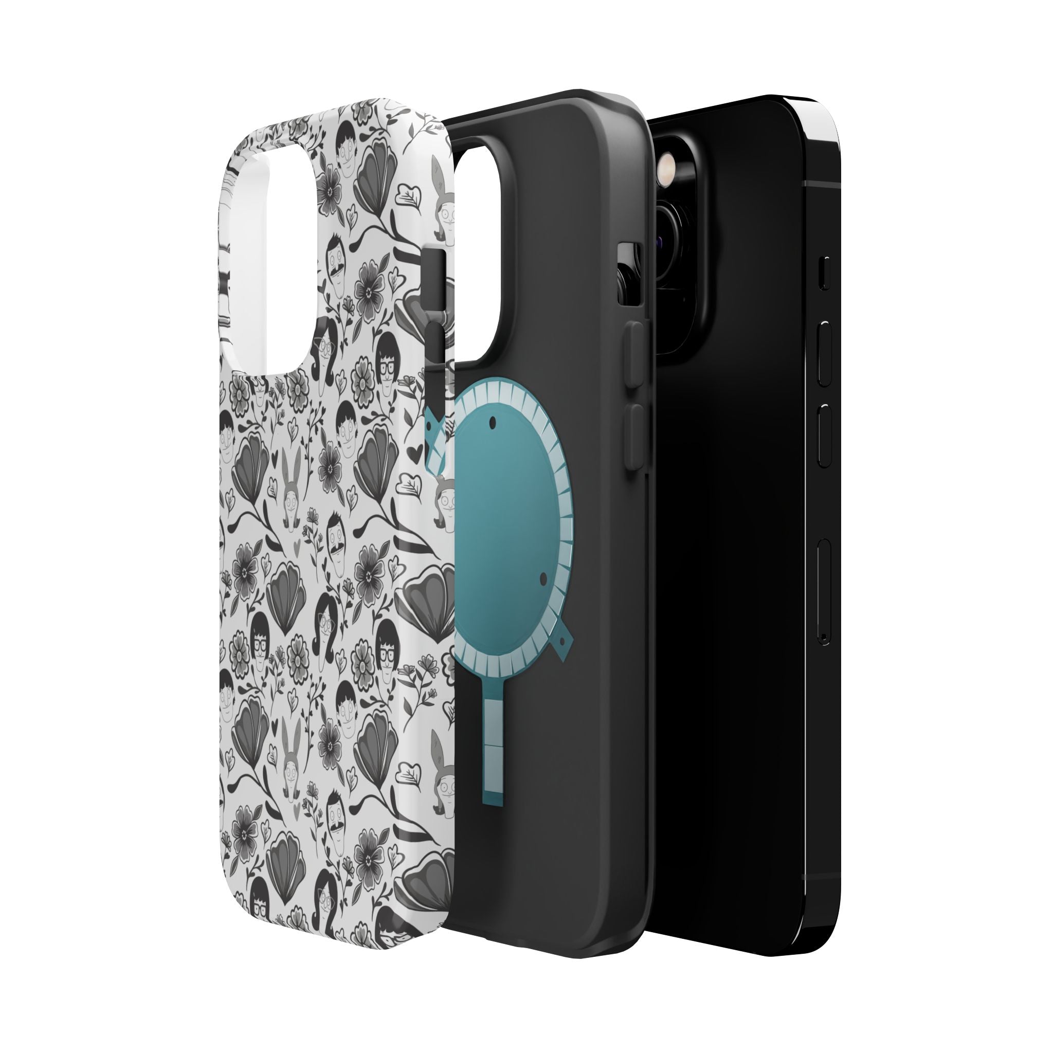 Belcher's Fine China iPhone Case V1 Monochrome – Magnetic Impact-Resistant