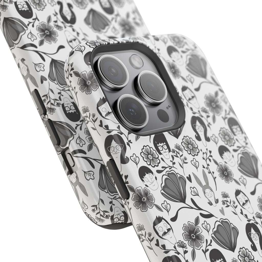 Belcher's Fine China iPhone Case V1 Monochrome – Magnetic Impact-Resistant