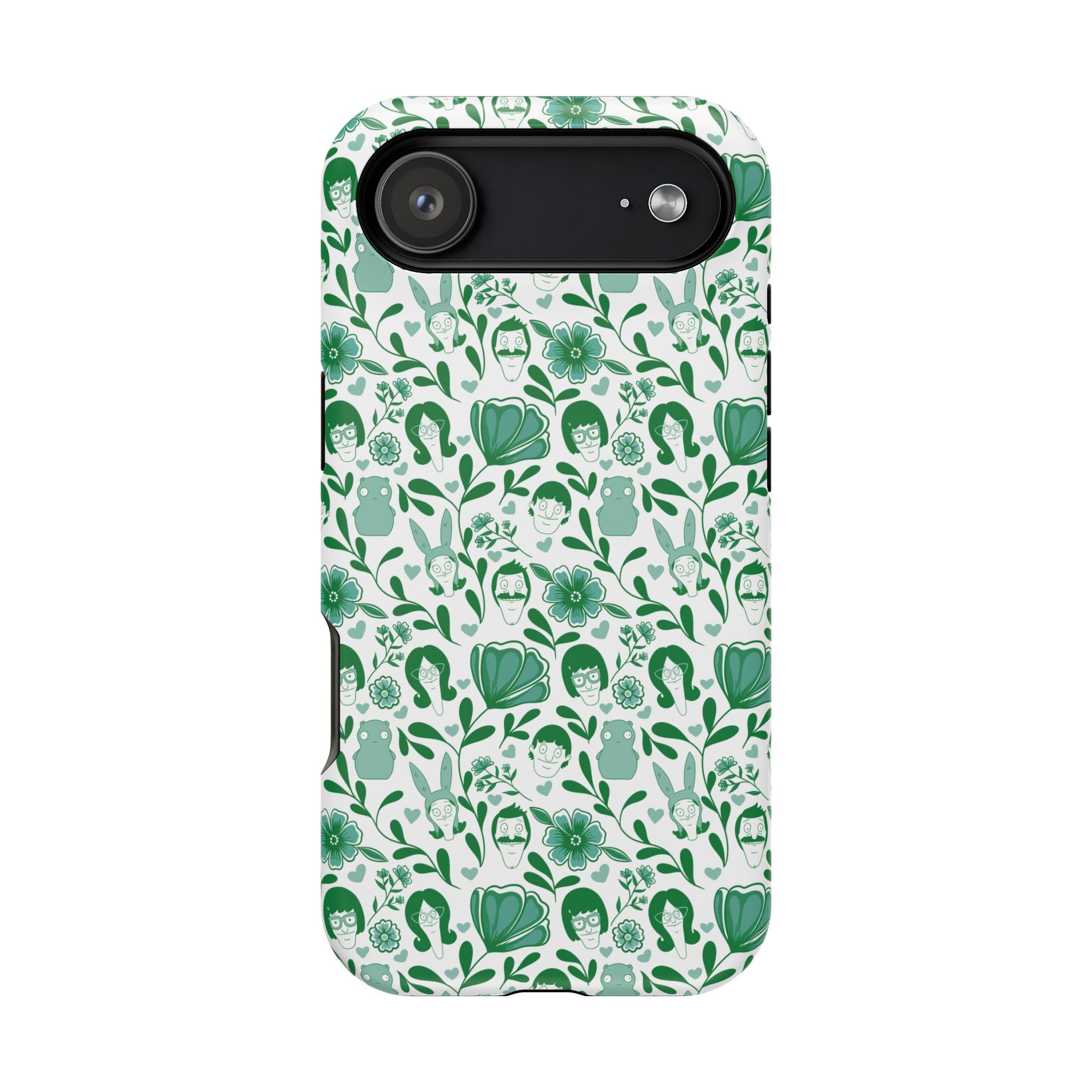 Belcher's Fine China iPhone Case V1 Green – Magnetic Impact-Resistant