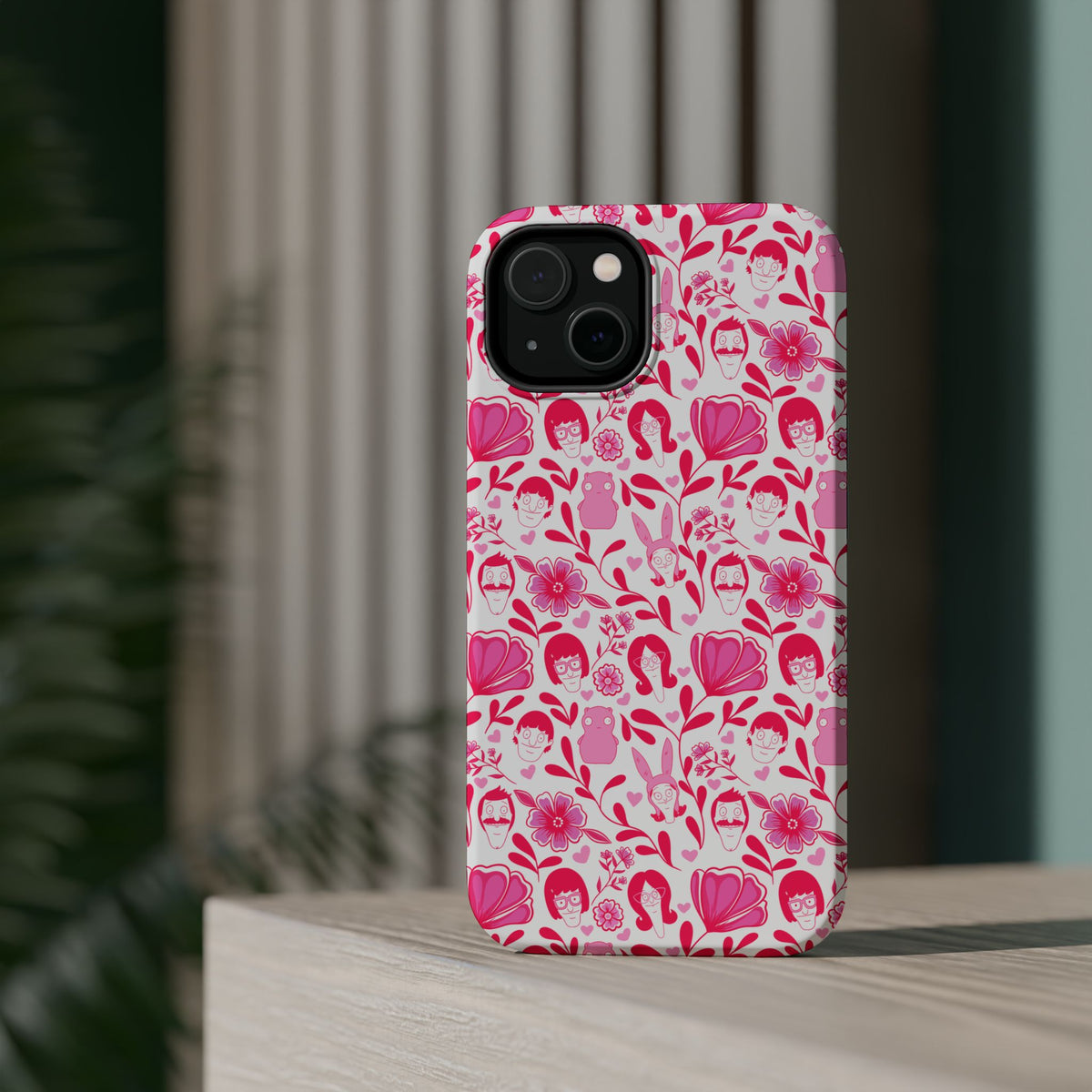 Belcher's Fine China iPhone Case V1 Pink – Magnetic Impact-Resistant