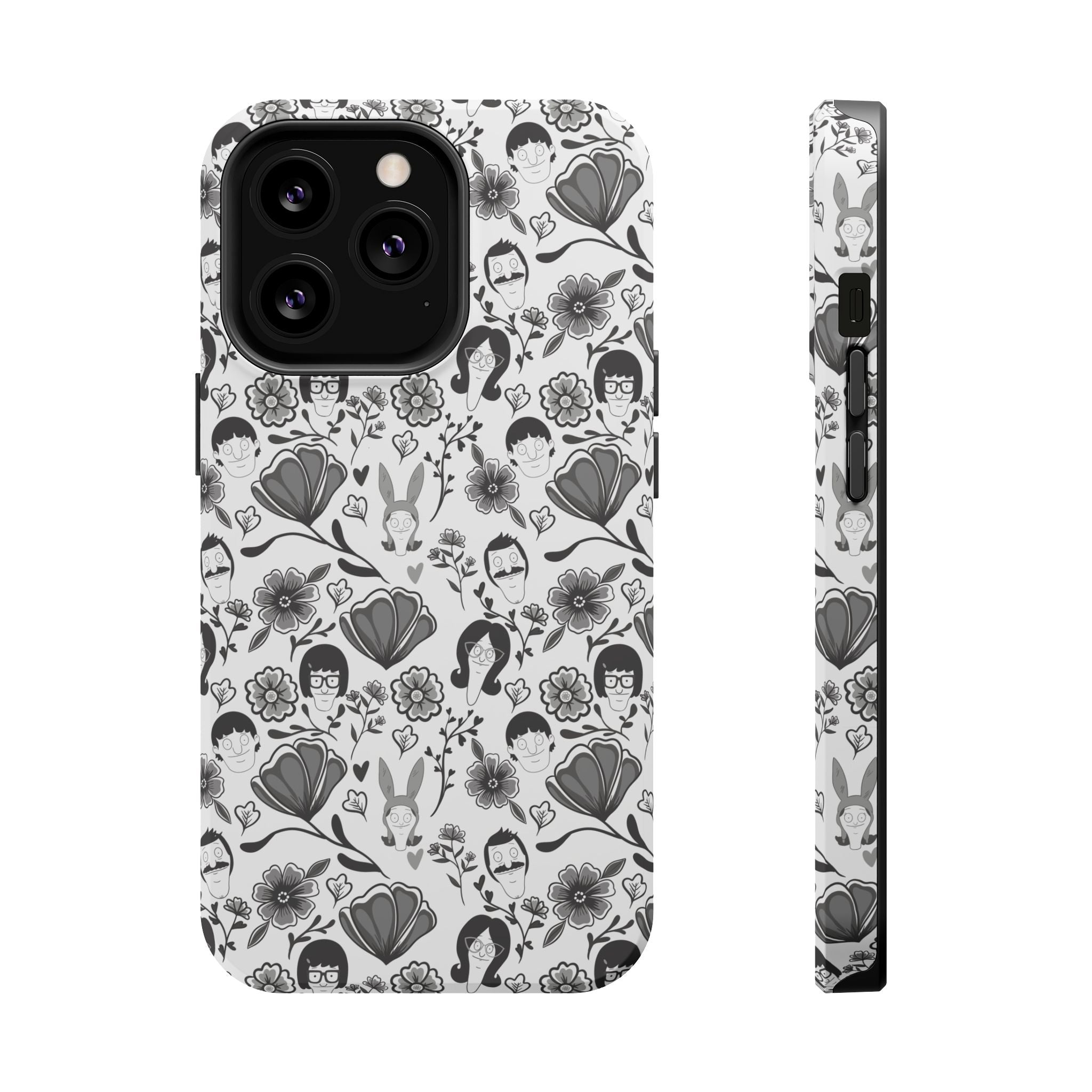 Belcher's Fine China iPhone Case V1 Monochrome – Magnetic Impact-Resistant
