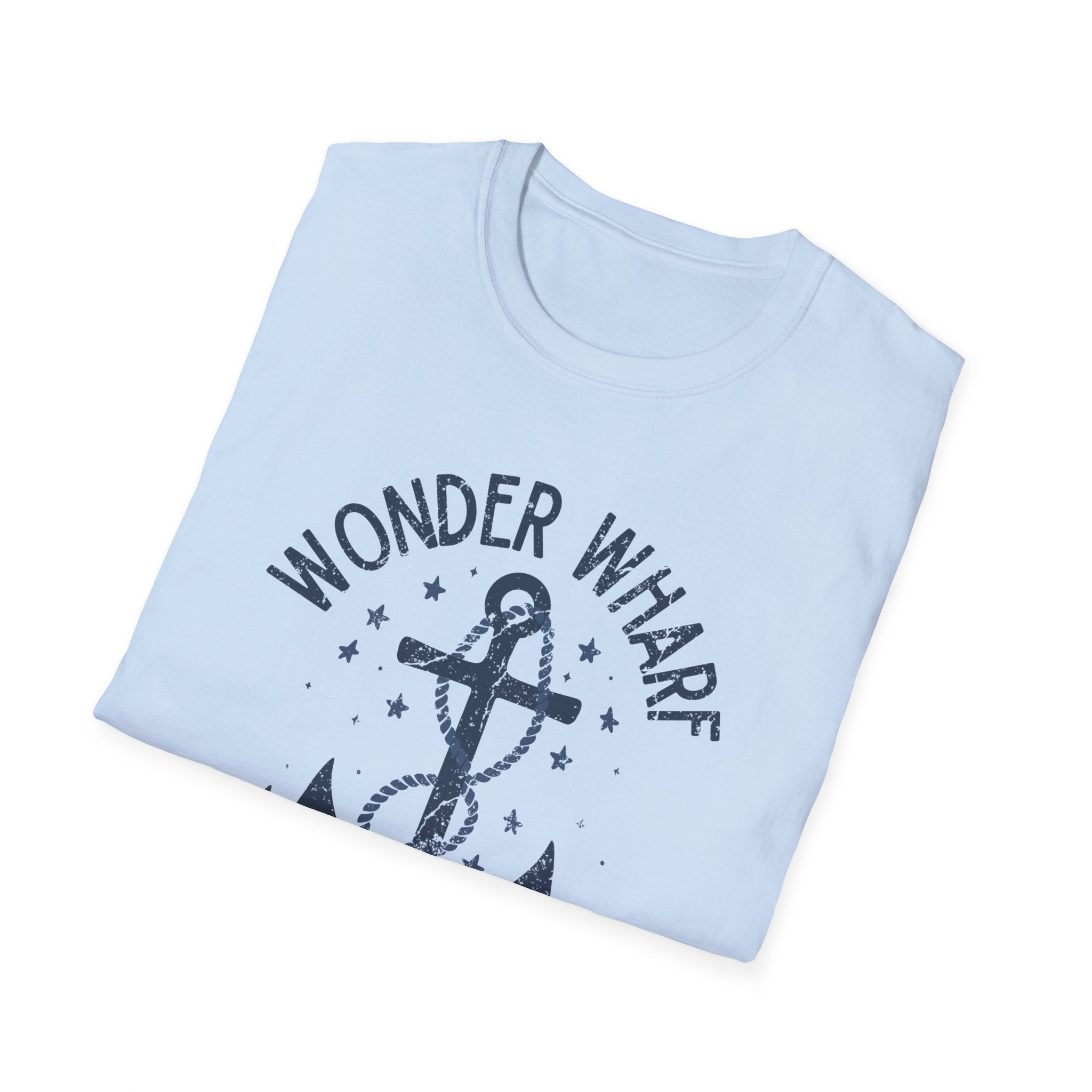 Bob's Burgers Wonder Wharf Inspired Anchor T-Shirt, Nautical Tee, Unisex Ocean Shirt, Beach Lover Gift, Summer Style Essential