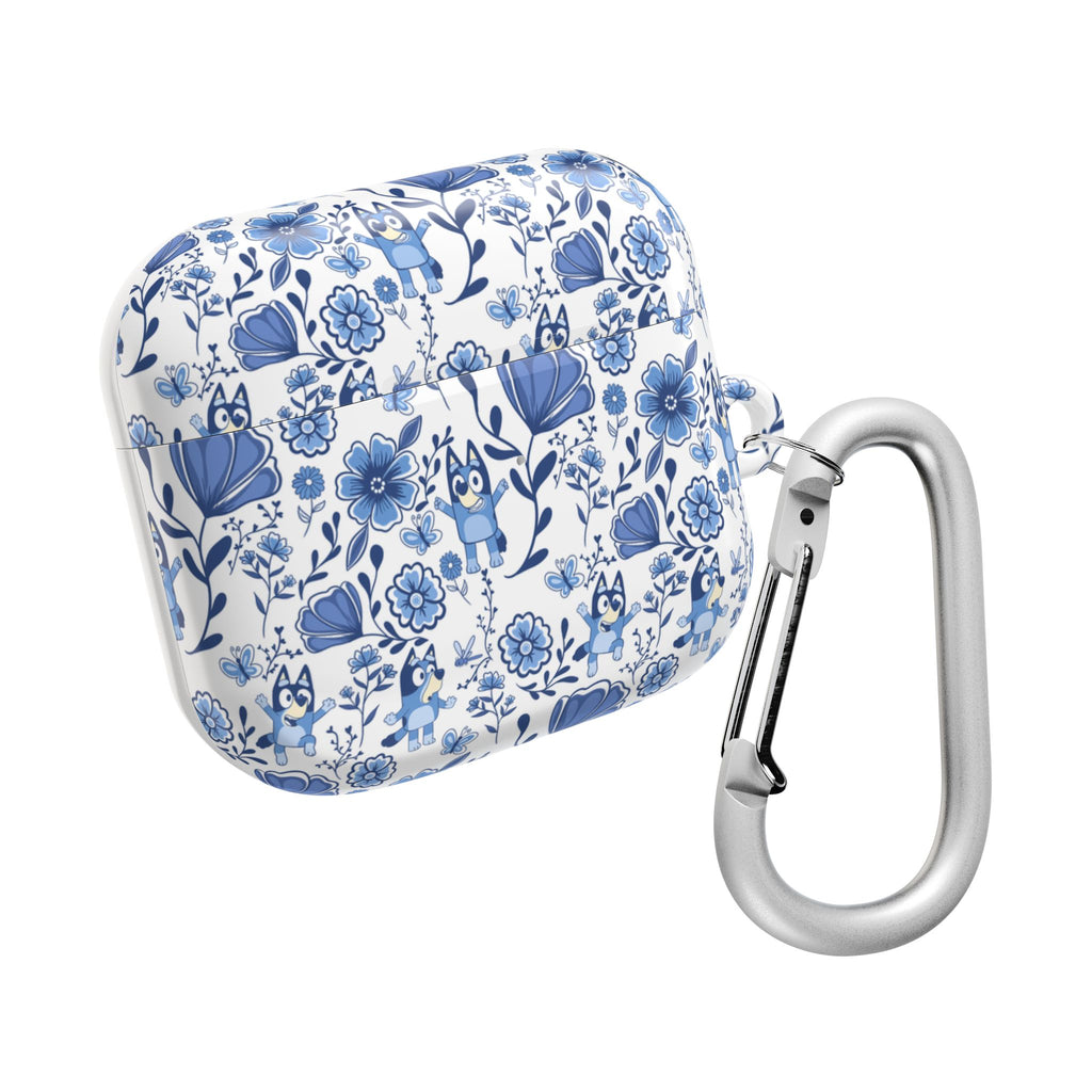 Blue Heeler Dog Charming Floral AirPod Case