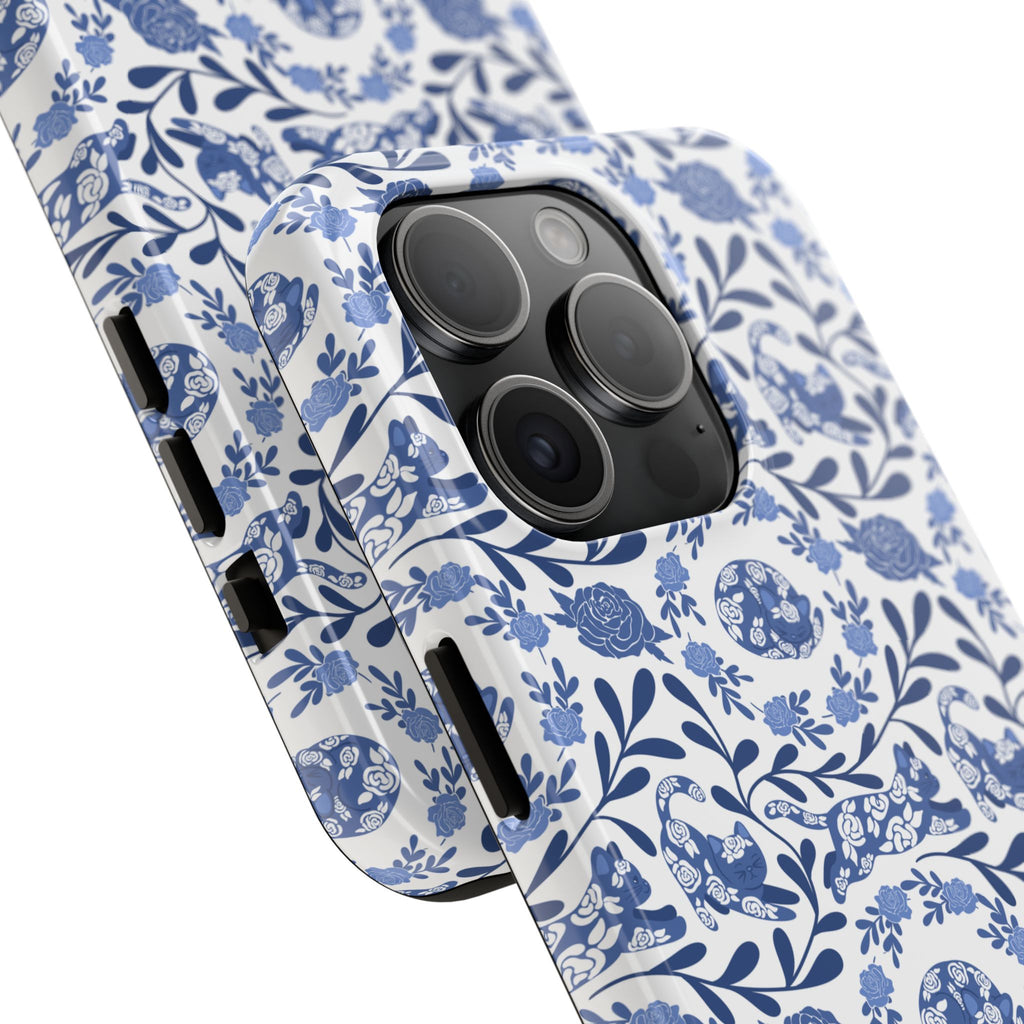 Kitty Fine China Tough Phone Case (iPhone, Samsung) Not MagSafe!