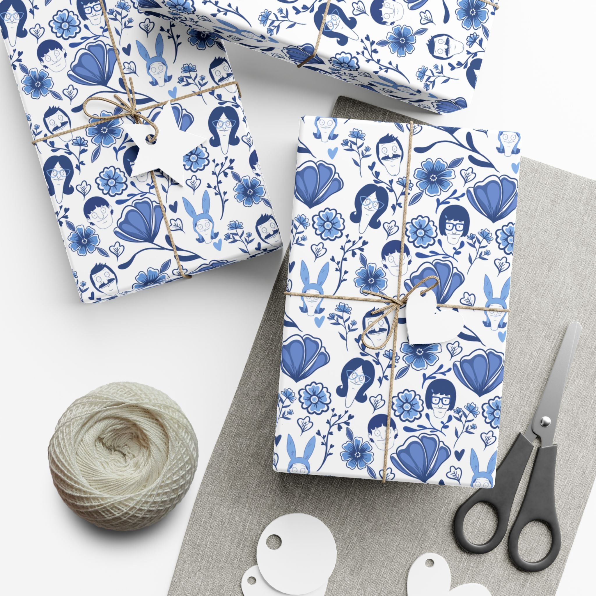 Bob's Burgers Inspired Fine China Floral Gift Wrap