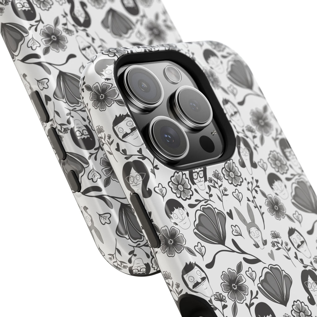 Belcher's Fine China iPhone Case V1 Monochrome – Magnetic Impact-Resistant