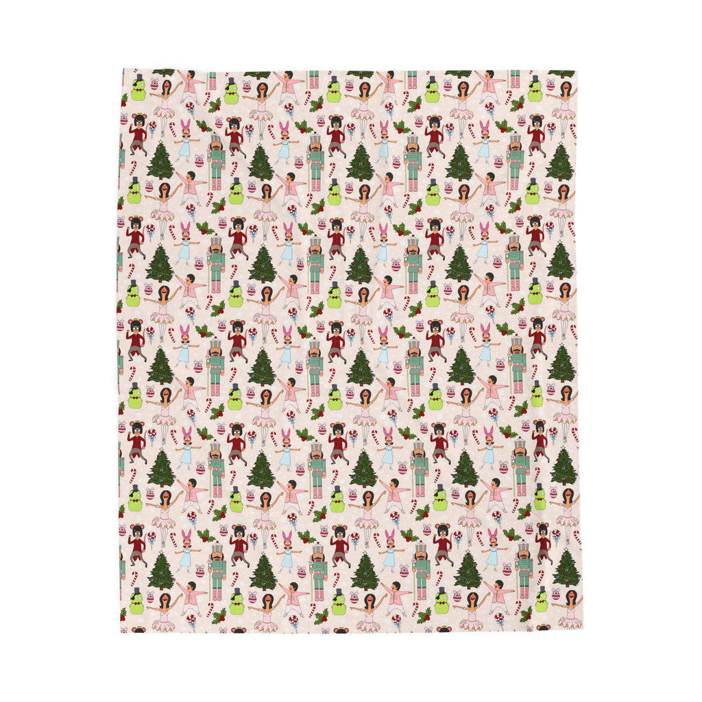 The Nutcracker Belchers Holiday Velveteen Blanket