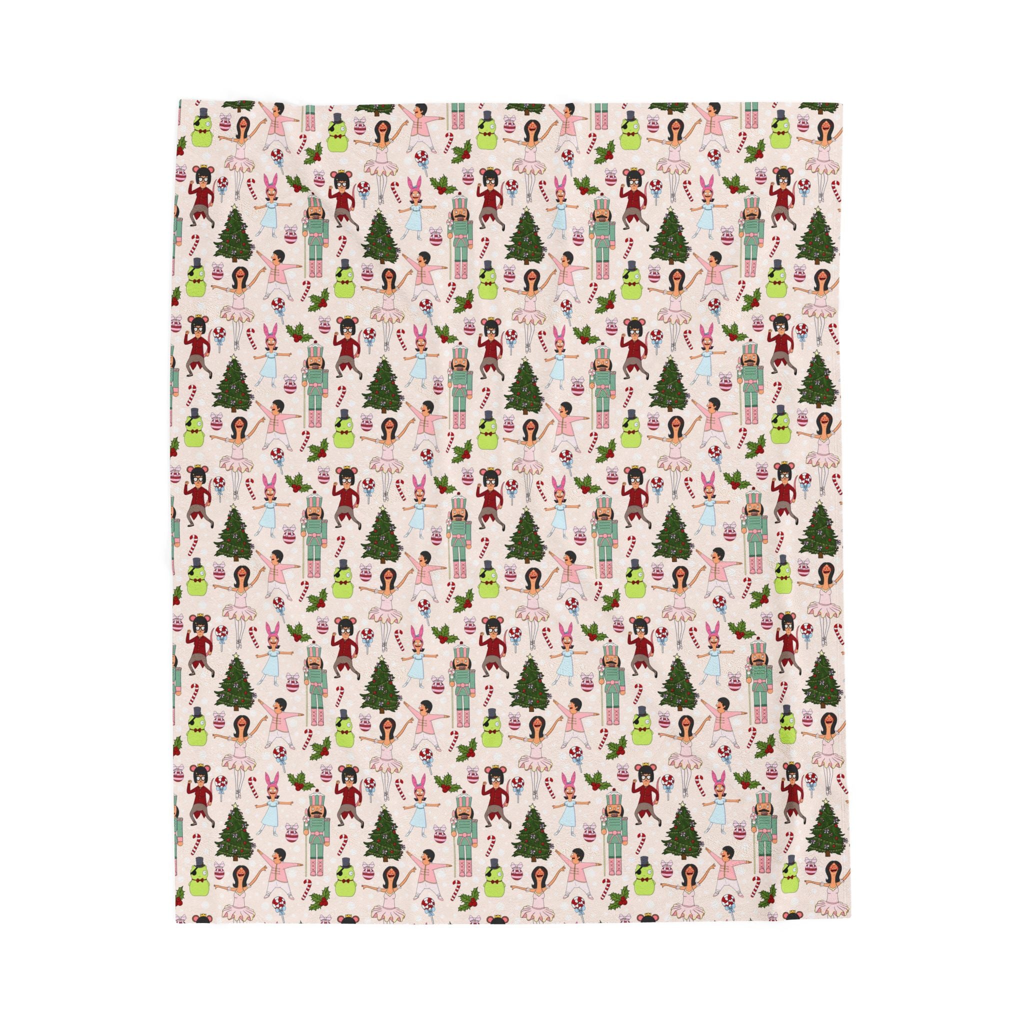 The Nutcracker Belchers Holiday Velveteen Blanket