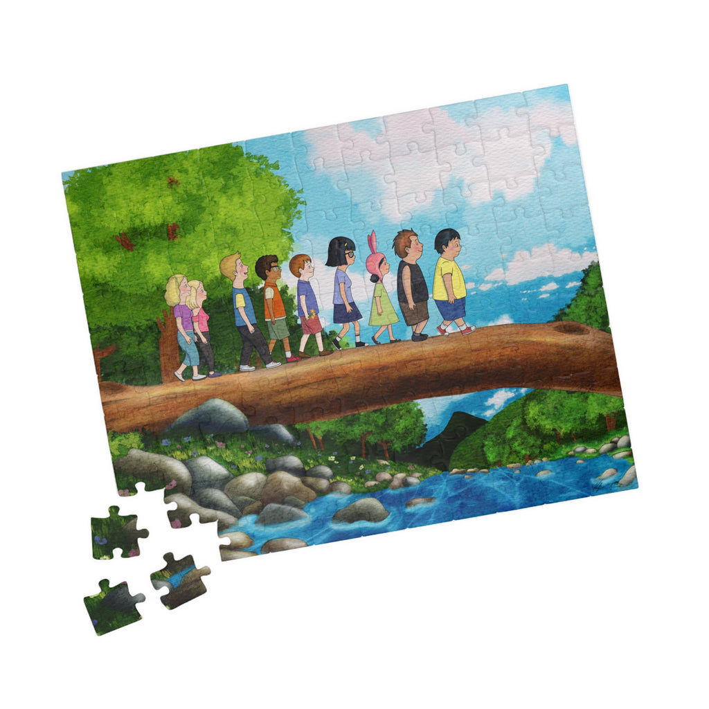 Adventure to see the Two Butted Goat – Ghibli and Bob's Burgers Inspired Jigsaw Puzzle (110–1014 pcs)