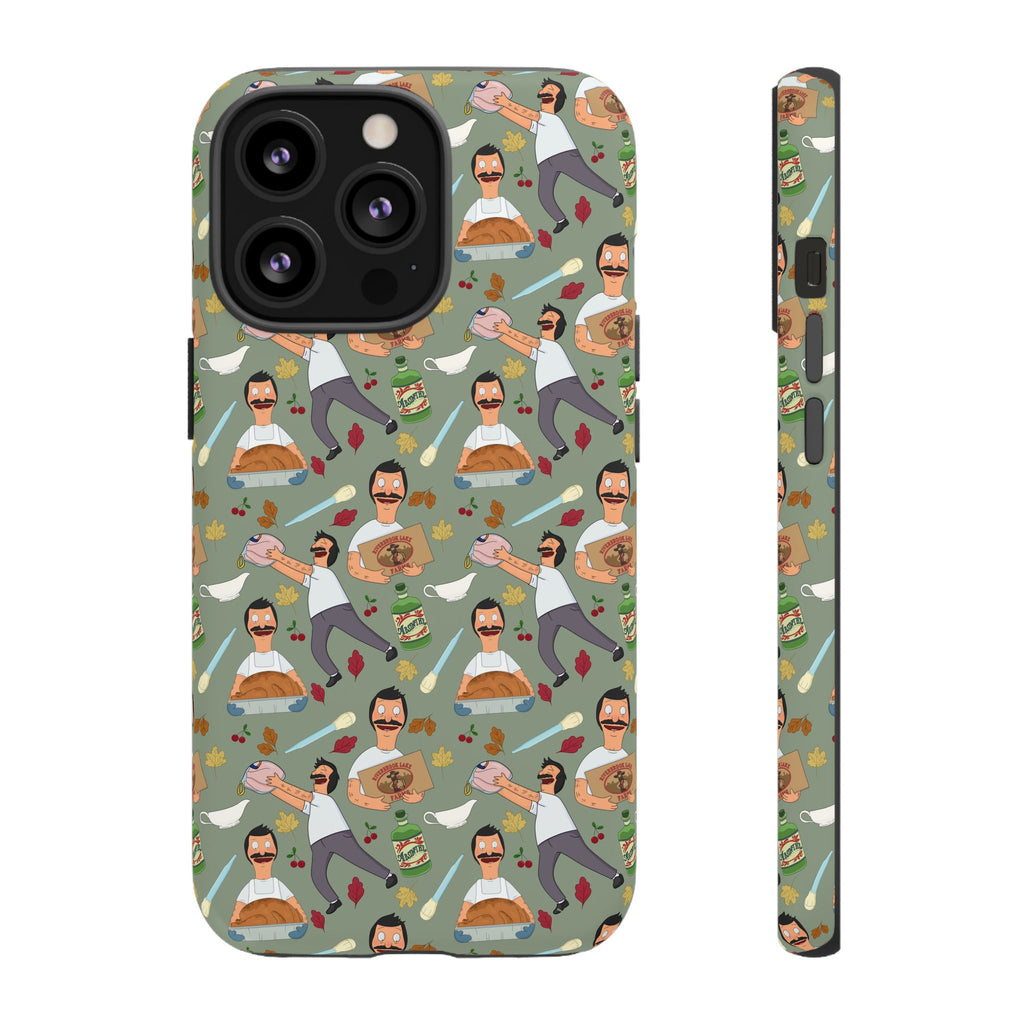 Bob's Burgers Inspired Thanksgiving Bob V1 Tough Case for iPhone, Samsung, and Google Phones