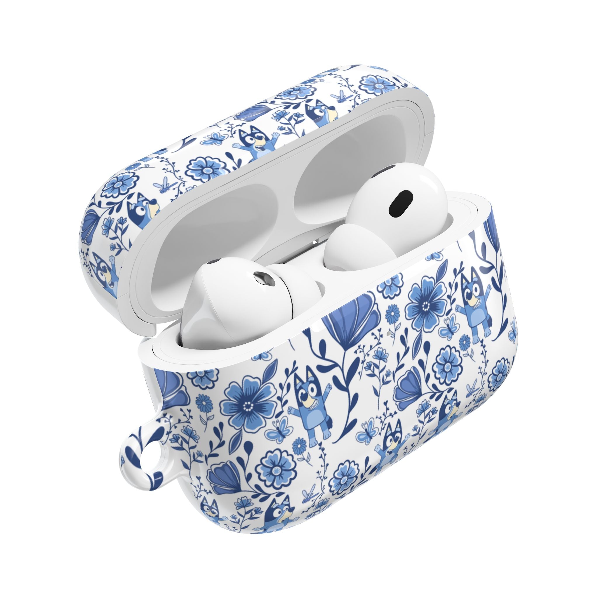 Blue Heeler Dog Charming Floral AirPod Case