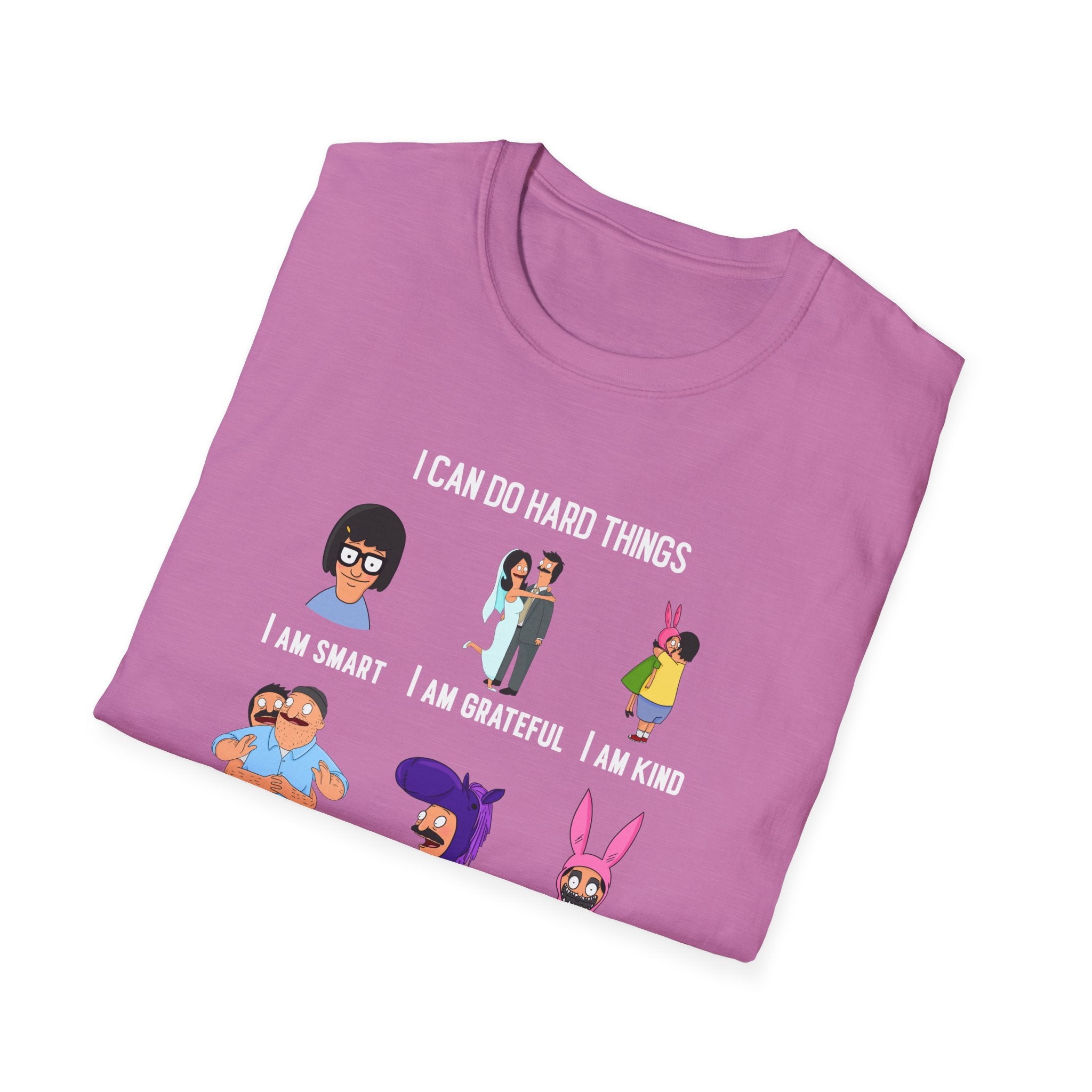 Bob's Burgers Inspired I Can Do Hard Things Unisex Softstyle T-Shirt