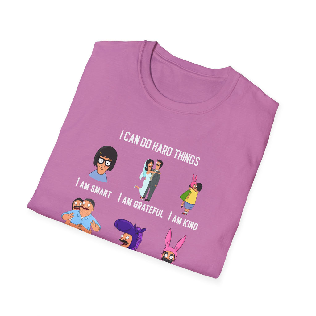 Bob's Burgers Inspired I Can Do Hard Things Unisex Softstyle T-Shirt