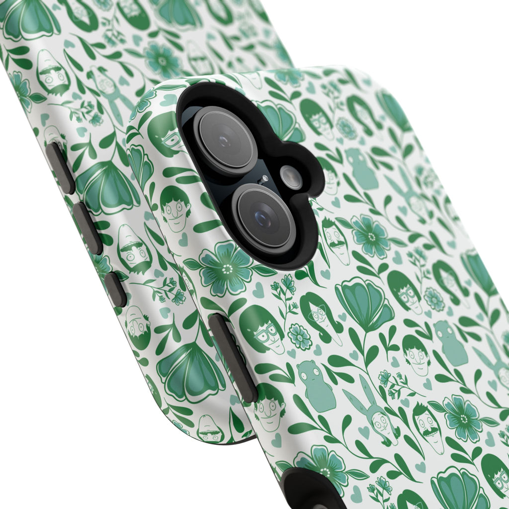 Belcher's Fine China iPhone Case V1 Green – Magnetic Impact-Resistant